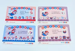 Vintage 1993 Banpresto Nintendo Super Mario World Japan Holo Card Set of 4 - Image 2