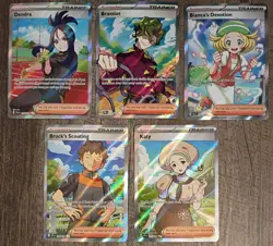 Pokemon Trainer Lot - Including Bianca Dendra And Brock!! + 2 More - Image 1