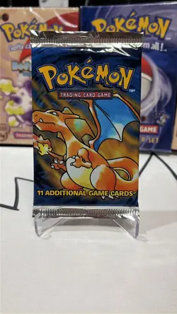1999 Pokemon Base Set Booster Pack Charizard Art FACTORY SEALED 20.93g - Image 5