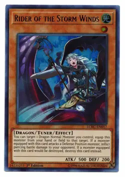 Yu-Gi-Oh Card: Rider of the Storm Winds LCKC-EN017 Ultra Rare 1st Edition! NM - Image 1