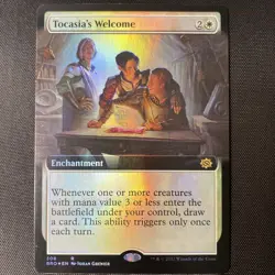 1x Tocasia's Welcome Extended Art The Brother's War MTG Magic Foil 308 - Image 1