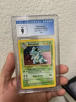 CGC Mint 9 Nidoqueen Pokemon (2000) Base Set 2 12/130 HOLO - Image 1
