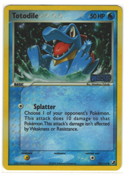 Pokemon Totodile EX Unseen Forces Reverse Holo 78/115 Stamped TCG NM - Image 1