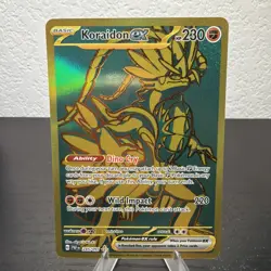 Pokemon TCG Koraidon ex Gold 245/091 Paldean Fates Hyper Rare - Image 1