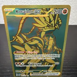 Pokemon TCG Koraidon ex Gold 245/091 Paldean Fates Hyper Rare - Image 3