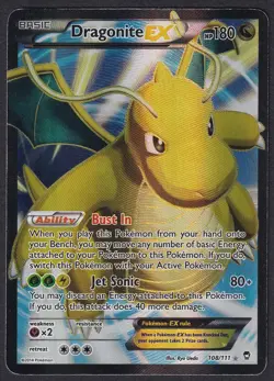 Pokemon Dragonite EX 108/111 Full Art XY Furious Fists - Image 1