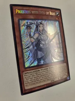 Priestess with Eyes of Blue LCKC-EN016 Secret Rare Yugioh Unlimited Edition Mint - Image 2