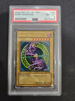 2002 Yu-Gi-Oh! Dark Magician SDY #006 PSA 8 NM-MT SDY-006 With Foil Bleed - Image 1
