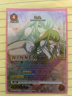 C.C. Winner Foil - UEPR /CGH-1-077 NM - Union Arena Promo Alternate Art - Image 1