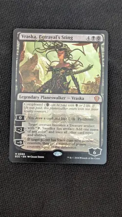 Magic The Gathering Commander Lorwyn Eclipsed Vraska, Betrayal's Sting exc cond - Image 1