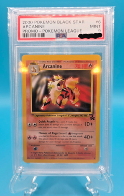 PSA 9 Arcanine #6 - Pokemon League Promo - WOTC Trading Card Game - Image 1