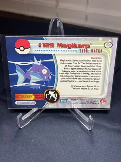 Topps Pokemon Magikarp 129 Series 3 Blue Logo Non Holo TV Edition - Image 2