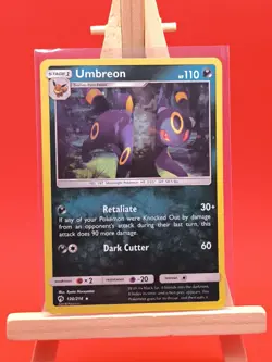 Umbreon 120/214 Lost Thunder Ultra Rare Exclusive Holo Pokemon Card - Image 2