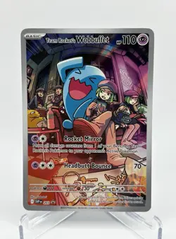 Team Rocket's Wobbuffet 203 Sv: Scarlet & Violet Promo Cards Holo - Image 1