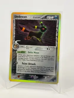 Pokemon Umbreon Stage 1 70 HP Holo Card Delta Species 17/113 English Nintendo - Image 1