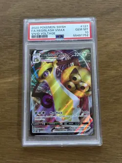 Pokemon Aegislash VMAX Holo Ultra Rare TCG Card Vivid Voltage 127/185 - Image 1