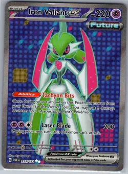 Iron Valiant ex 225/182 SV04: Paradox Rift - Pokemon Card - NM - Image 1