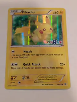 Pikachu 26/83 Toys R US Promo Generations Pokemon Holo Foil Rare Nice! - Image 1
