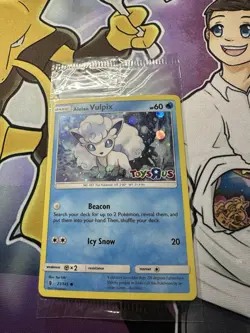 Pokemon Alolan Vulpix - Toys R Us Promo 021/145 Holo HP 60 New Sealed Last One - Image 1