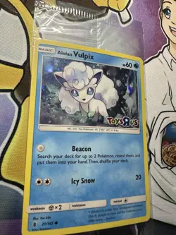 Pokemon Alolan Vulpix - Toys R Us Promo 021/145 Holo HP 60 New Sealed Last One - Image 2