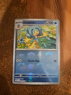 Pokemon TCG - Simipour 018/086 (Master Ball Holo) English - Black Bolt - Image 1