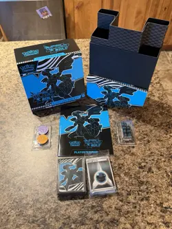 Pokemon Black Bolt EMPTY ETB Elite Trainer Box And Accessories *No Packs* - Image 1