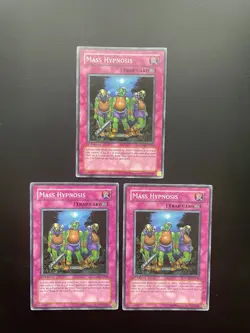 Yugioh Mass Hypnosis FOTB-EN058 1st Edition Common LP/MP X3 - Image 1