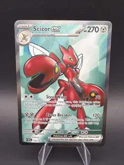 Scizor ex 195/162 Temporal Forces Full Art Ultra Rare Pokemon TCG Card - Image 1