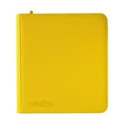 Vault X Sunrise Yellow 12-Pocket Exo-Tec Zip Binder - 480 Cards - New - Image 1