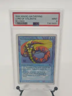 PSA 9 1994 MTG MAGIC THE GATHERING REVISED LORD OF ATLANTIS GRADED - Image 1