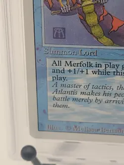 PSA 9 1994 MTG MAGIC THE GATHERING REVISED LORD OF ATLANTIS GRADED - Image 5