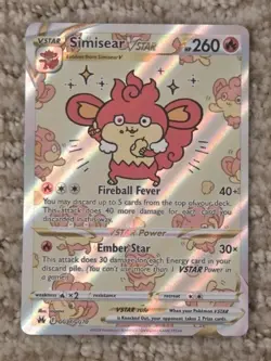 Simisear VSTAR GG37/GG70 Crown Zenith: Galarian Gallery Ultra Rare Pokemon Card - Image 1