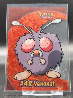 Venonat PC6 - Topps Series 3 - Blue Logo - Pokemon Card - Clear Plastic - Image 1