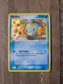 Pokemon TCG Mudkip 56/106 Ex Emerald Reverse Holo Stamped LP/NM - Image 1