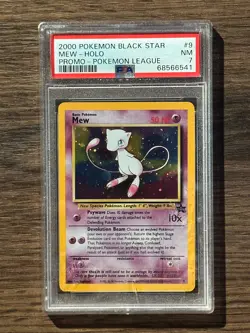 2000 Pokemon Black Star Mew Pokemon League Promo PSA 7 PSA # 68566541 - Image 3