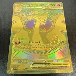 Pokemon Mega Charizard X EX 130/094 PFL EN Gold Secret Rare Holo 360HP - Image 1