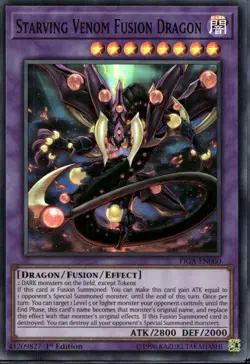Starving Venom Fusion Dragon 1st Ed Super Rare FIGA-EN060 Yu-Gi-Oh! - Image 1