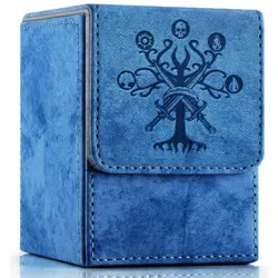 Arkeiliy Card Deck Box, 110+ Storage MTG Deck Box with 50 Pcs Card Sleeve, Colle - Image 1