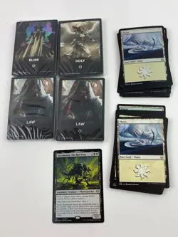 MTG Jumpstart 2022 Sealed Decks Blink Holy Law & Karumonix Rat King Foil w/ Land - Image 1