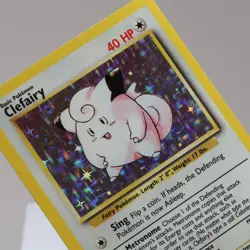 Pokemon TCG - Clefairy 5/102 Base Set Holo Rare WOTC 1999 - EXC/NM - Image 1