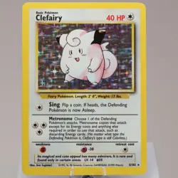Pokemon TCG - Clefairy 5/102 Base Set Holo Rare WOTC 1999 - EXC/NM - Image 2