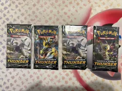 4x Pokemon Sun & Moon Lost Thunder Booster Pack New & Sealed - Image 1