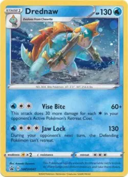 Pokemon TCG Drednaw Black Star Promo SWSH047 Holo NM/M - Image 1