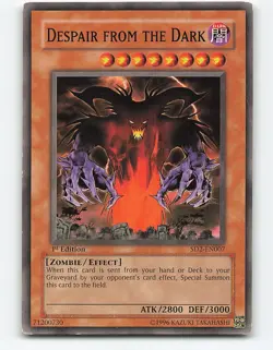 Despair from the Dark #SD2-EN007 1st Edition Yugioh Card - Image 1