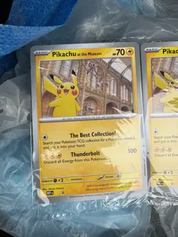 Pokemon x Natural History Museum: Pikachu at the Museum (Sealed) Promo Card X 2 - Image 1
