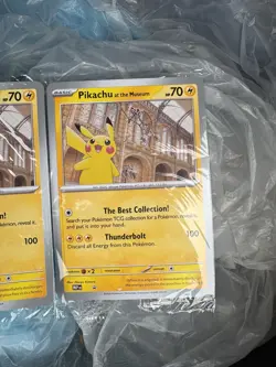 Pokemon x Natural History Museum: Pikachu at the Museum (Sealed) Promo Card X 2 - Image 2