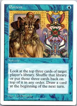 Magic the Gathering Portent Core Set 5th Edition MTG Free Shipping! - Image 1