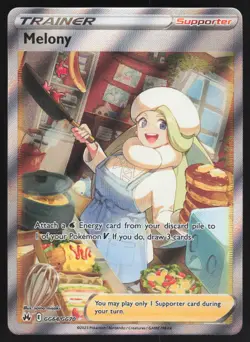 Melony Ultra Rare Holo GG64/GG70 NM Crown Zenith: Galarian Gallery Pokemon Card - Image 1