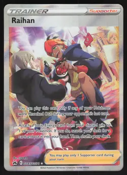 Raihan Ultra Rare Holo GG65/GG70 NM Crown Zenith: Galarian Gallery Pokemon Card - Image 1