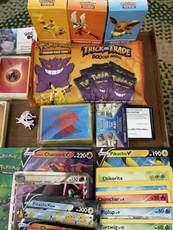Pokemon Tcg Lot 25x Jumbo Cards, Sealed Halloween Bag, + Lunch Tin + More - Image 5